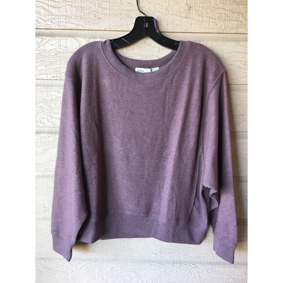 Vintage Havana Tops - Vintage Havana women Pullover Sweatshirt size Small Wine Brown Soft Brushed Knit